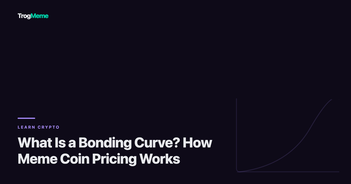 TrogMeme article cover - bonding curve