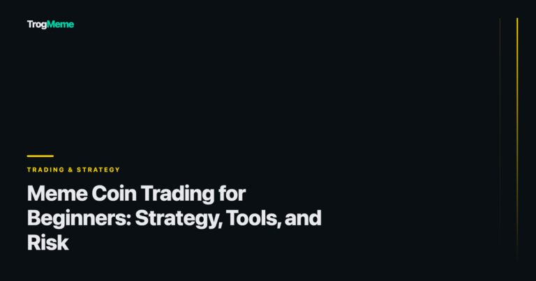 TrogMeme article cover - meme coin trading